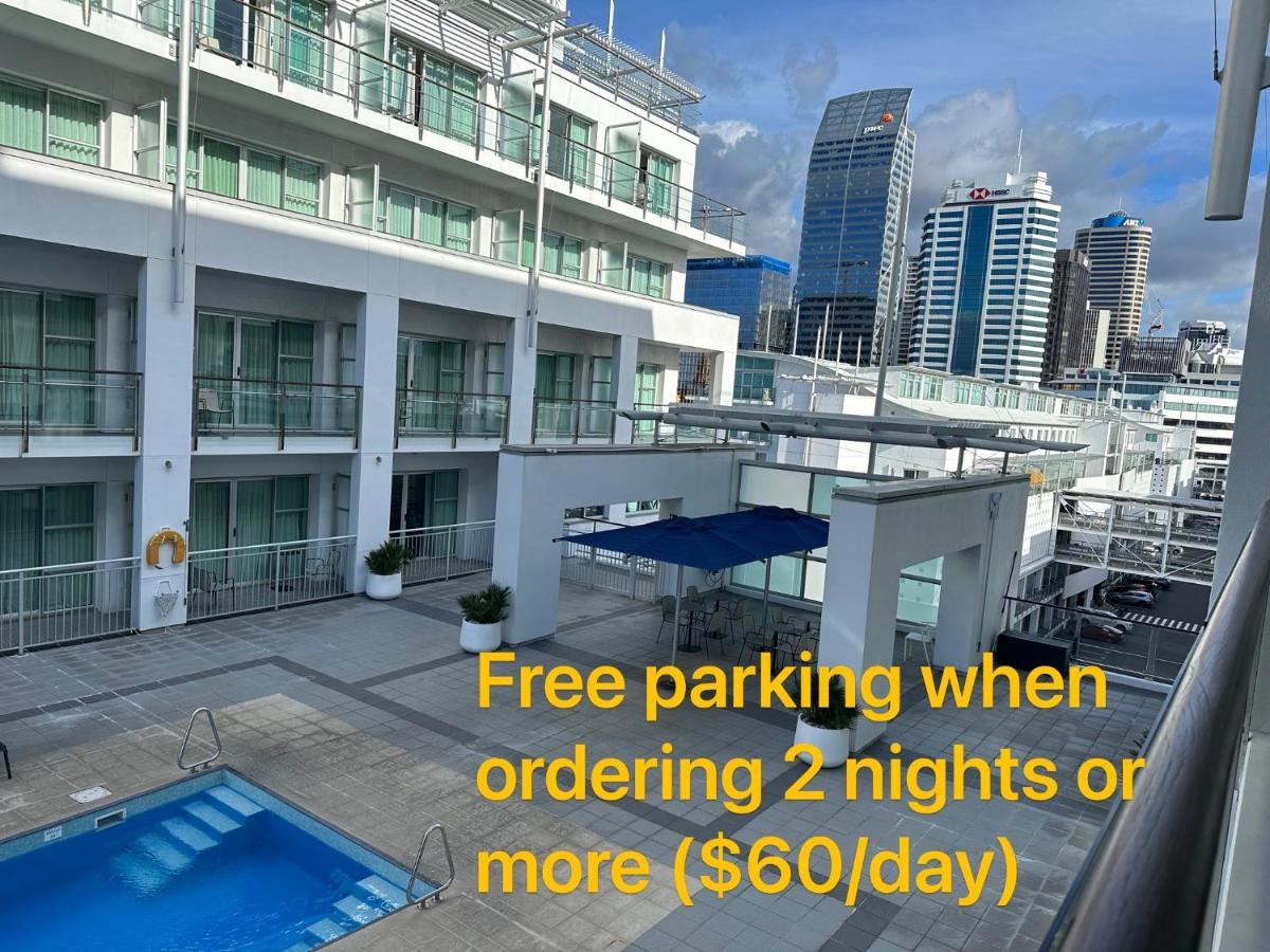 Waterfront Seaview Hotel Apartment - Same Building Block As Auckland Hilton Exteriér fotografie