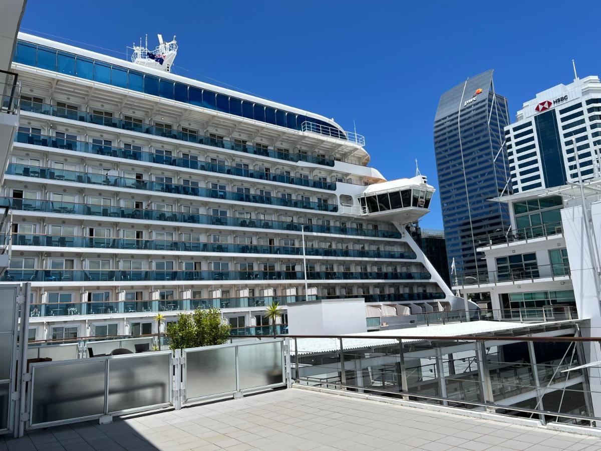 Waterfront Seaview Hotel Apartment - Same Building Block As Auckland Hilton Exteriér fotografie
