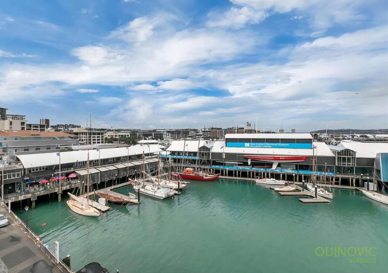 Waterfront Seaview Hotel Apartment - Same Building Block As Auckland Hilton Exteriér fotografie