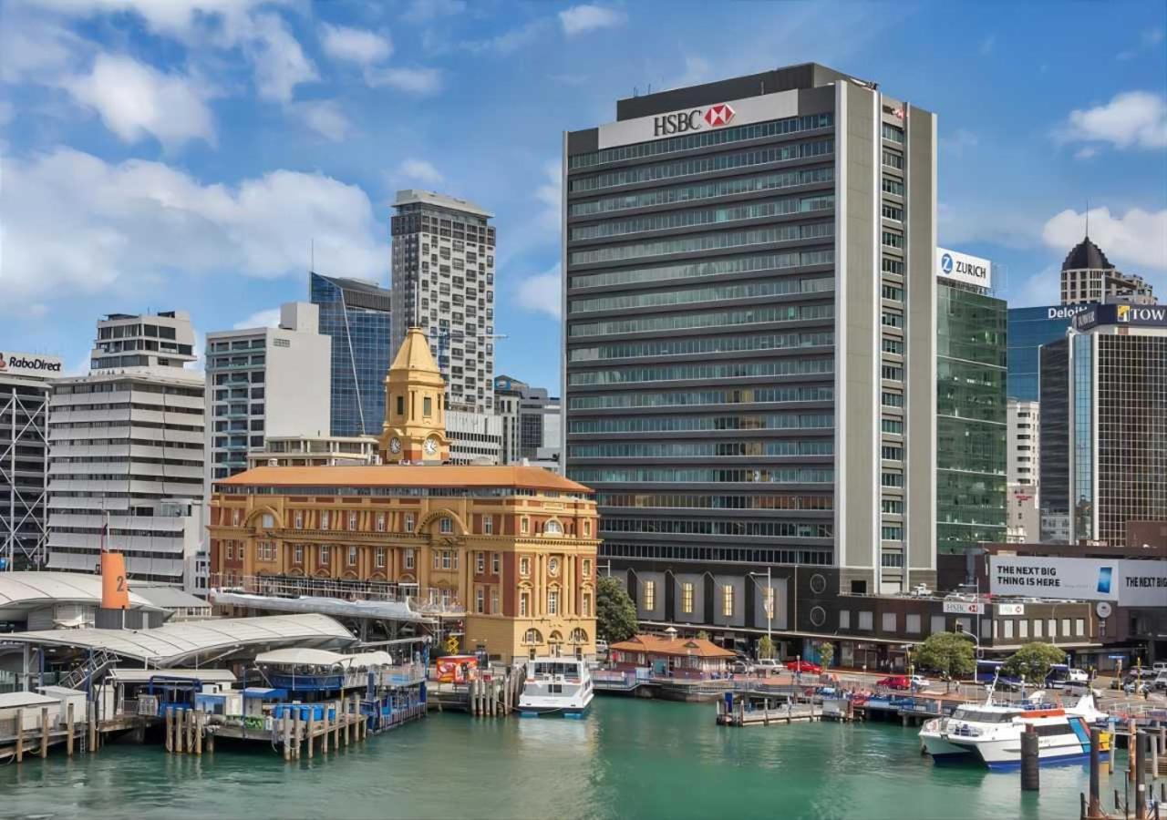 Waterfront Seaview Hotel Apartment - Same Building Block As Auckland Hilton Exteriér fotografie