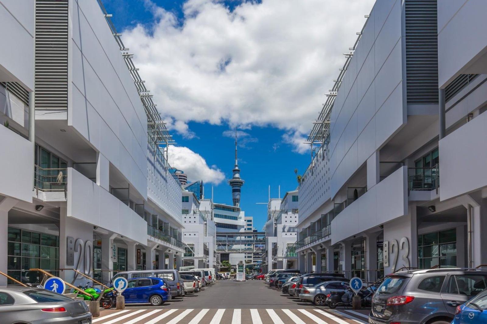 Waterfront Seaview Hotel Apartment - Same Building Block As Auckland Hilton Exteriér fotografie